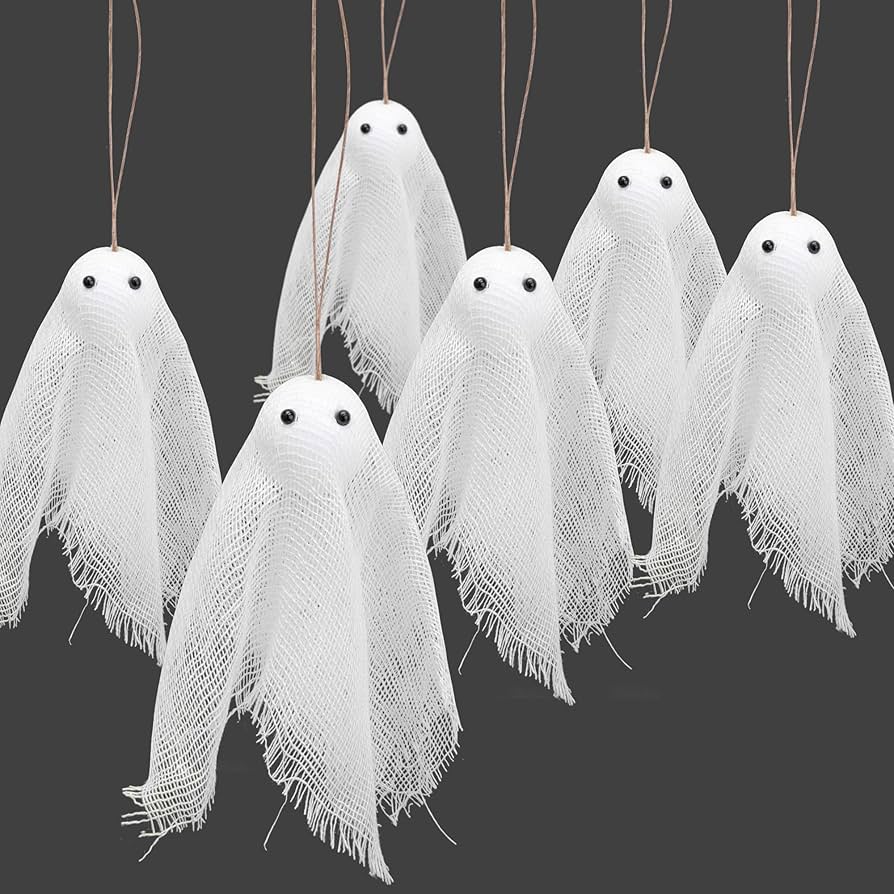 Amazon.com: Watayo 16 Pcs Halloween Ghost Hanging Ornaments
